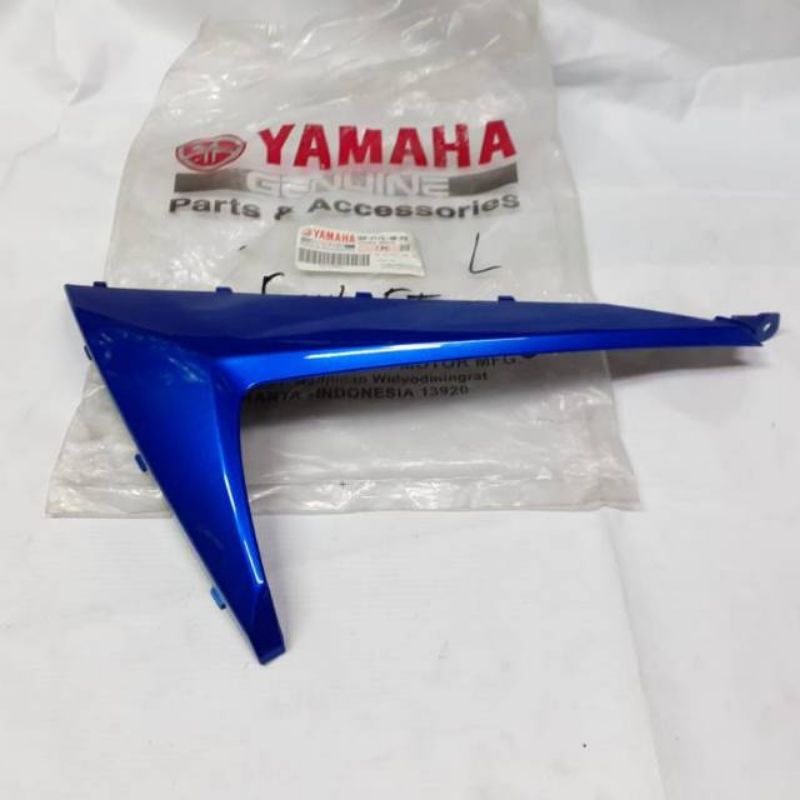 lis list cover tangki bawah kiri mio soul gt 115 biru original ygp
