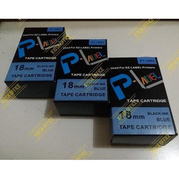 

BARANG BARU Pita Label Tape Printer Casio 18mm Warna Biru