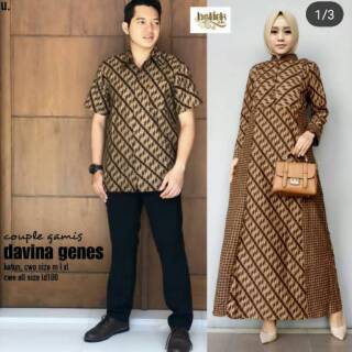 Couple Gamis  Davina Genes  Kombinasi Kode U Shopee Indonesia