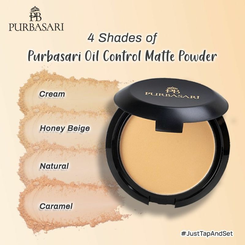 Purbasari Oil Control Matte Powder 12 gr / Purbasari Matte Powder / Purbasari Hydra Series