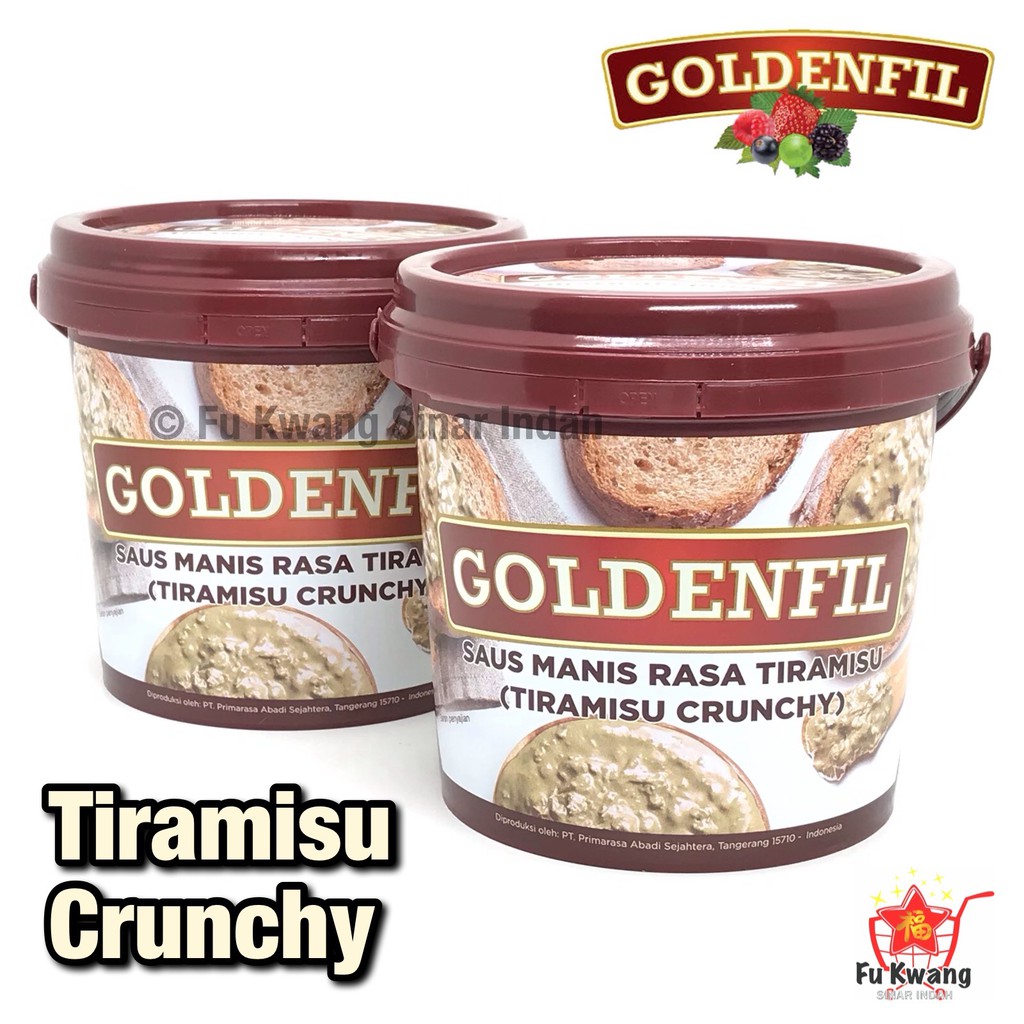 

Goldenfil Tiramisu Crunchy Spread Selai Olesan Renyah 1 kg