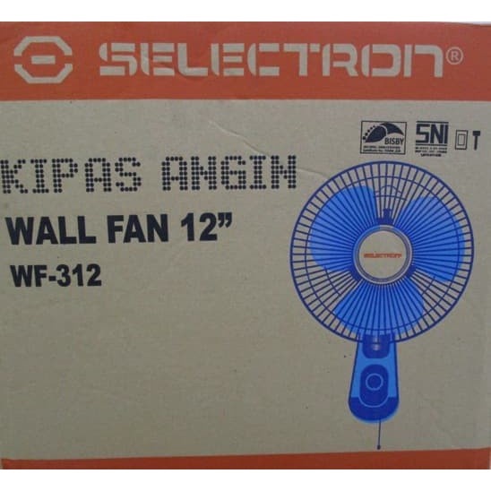 Kipas Angin Dinding Wall Fan 12&quot; WF-312 SELECTRON/Kipas Tempel 12inch