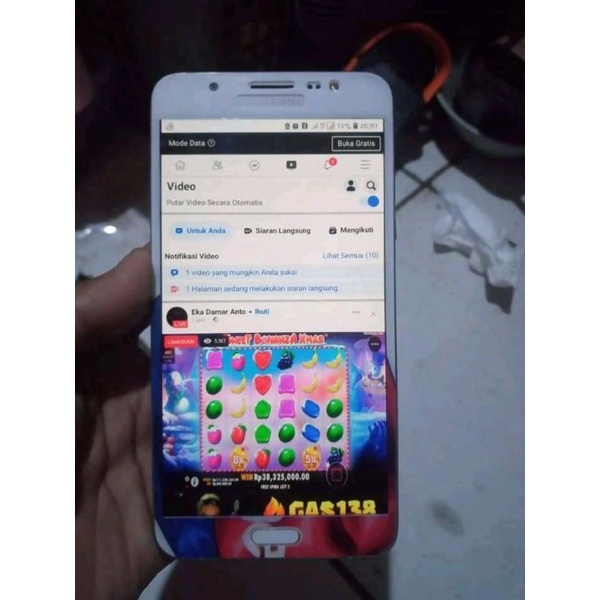 samsung j7 2016 bekas (second) hp dan cas