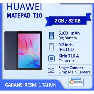 Huawei MatePad T8 T10s RAM 2/32 GB Tablet 8 9.7 Inch Mate Pad T 8 T 10 Original Garansi Resmi