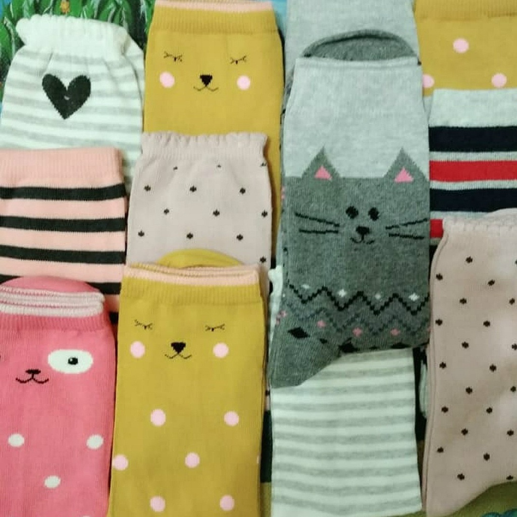 ( 6 &amp; 12 pasang ) kaos kaki anak motif lucu kaos kaki anak laki laki perempuan