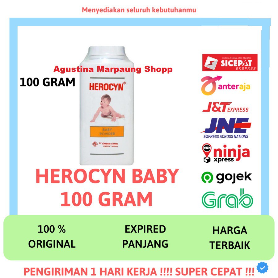 HEROCYN BABY MEDICATED SKIN POWDER - Bedak Bayi (100 gram // 200 gram)