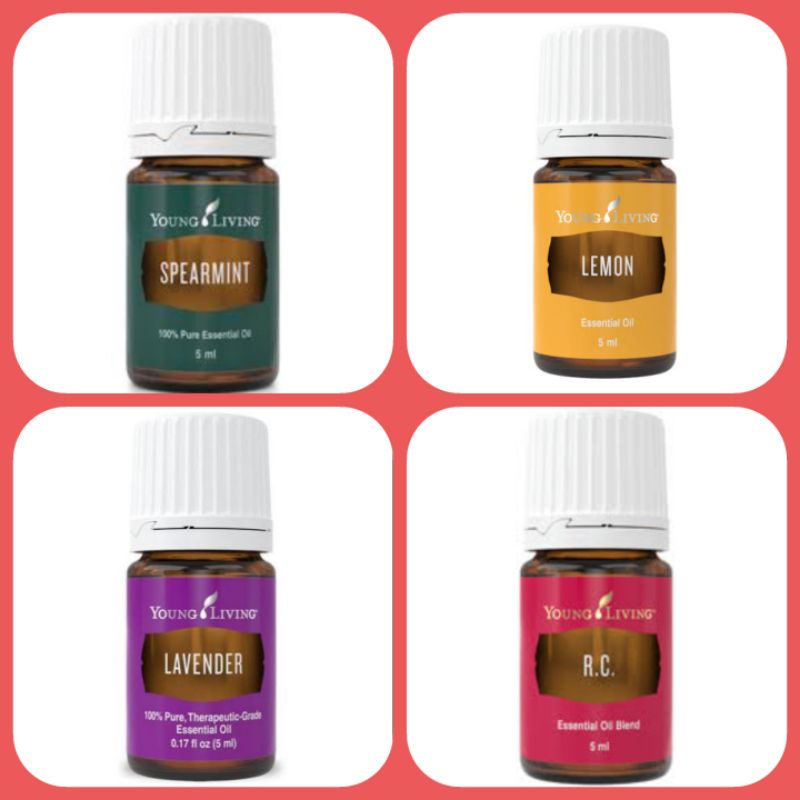 5ml YOUNG LIVING ESSENTIAL OIL RC R.C / SPEARMINT / PEPPERMINT / LEMON / LAVENDER