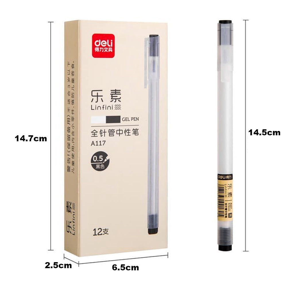 ☛TK☚ DS015 Gel Pen Pulpen Gel Tinta Hitam 0.5mm Desain Unik