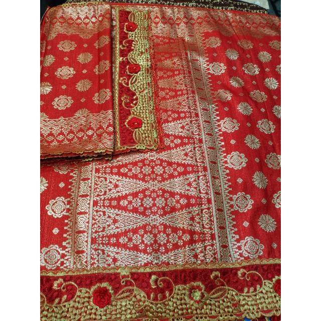 Songket mesin cantik manis benang gold