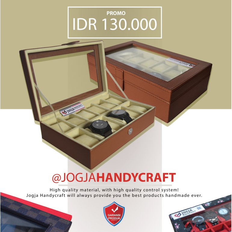 Kotak Tempat Jam Tangan Isi 12