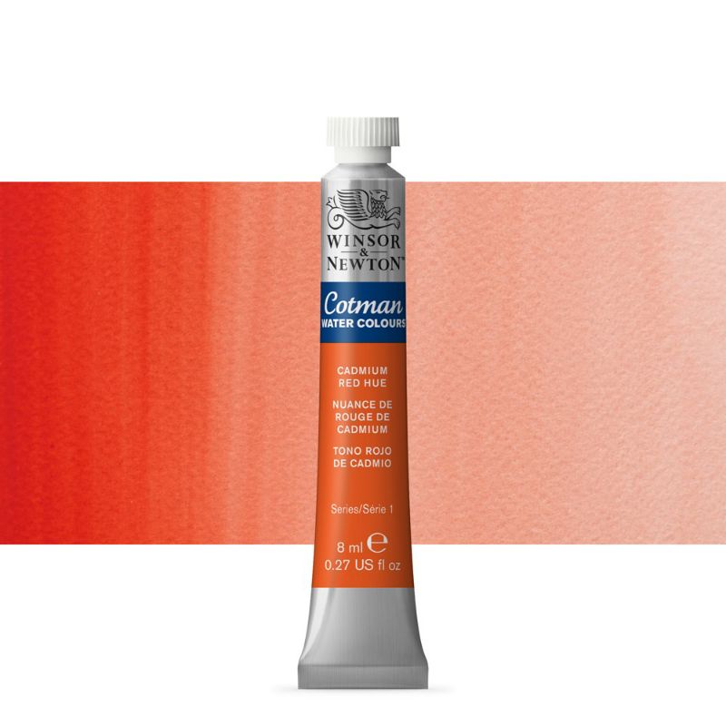 

CAT AIR COTMAN WATER COLOUR TUBE 8 ML CADMIUM RED HUE WINSOR & NEWTON