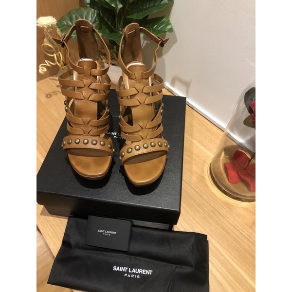 Authentic preloved YSL Tan Heels