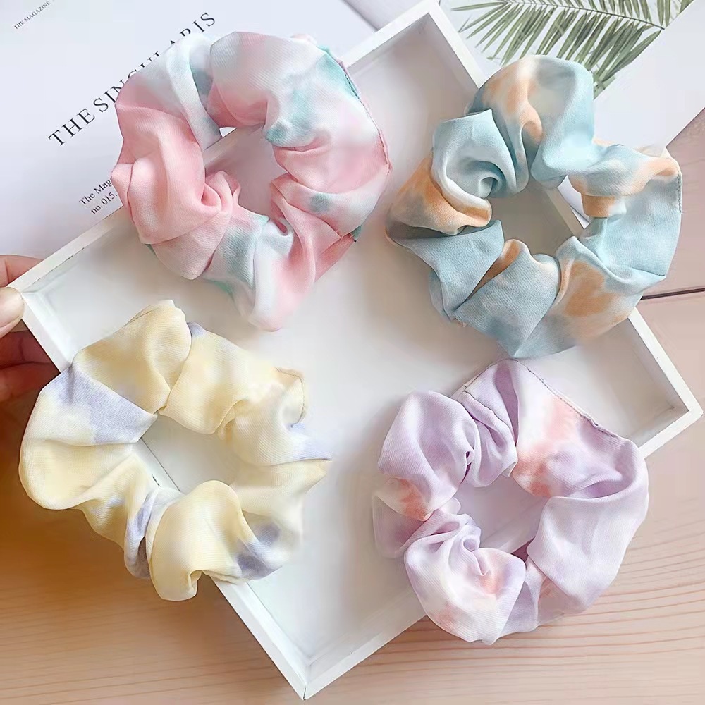 Paket Bundle Ikat Rambut Scrunchie 30 Pcs