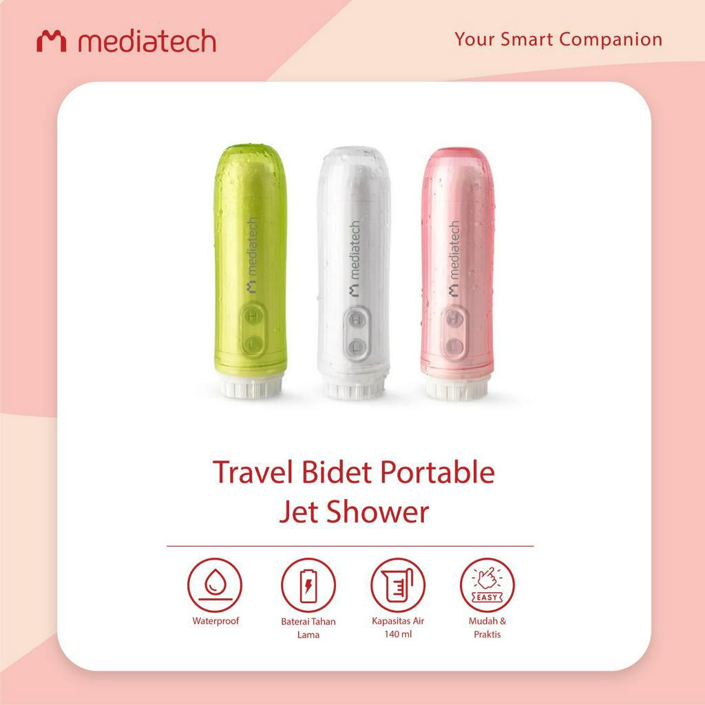 Mediatech Travel Bidet Portable Electric Spray Bidet- 82572