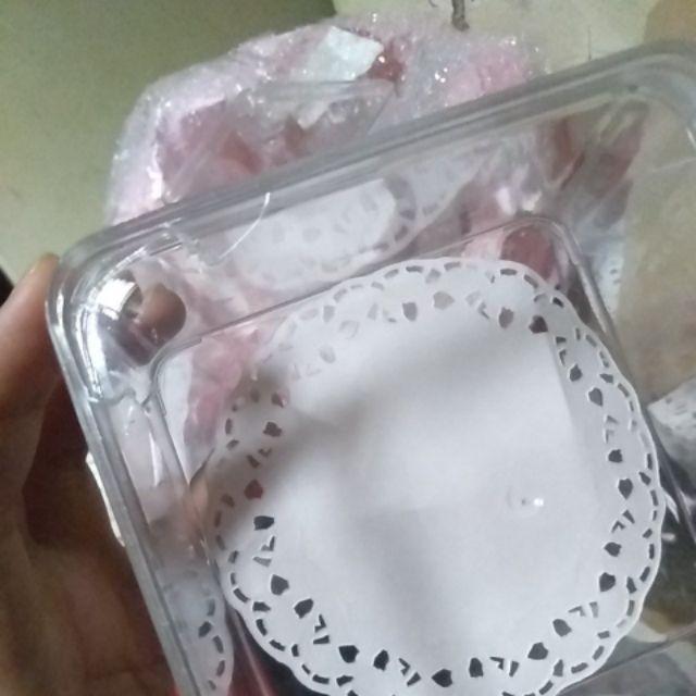 Toples Kue Kering Toples Kotak Makanan 250gr 1lusin 12 Pcs