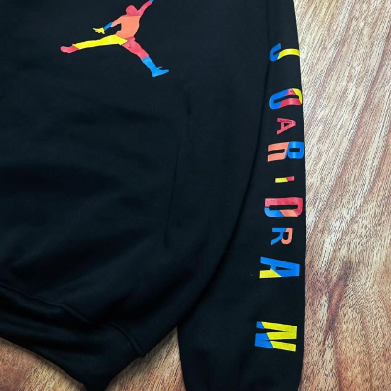 SWEATER CREWNECK NIKE AIR JORDAN RAINBOW JUMP HITAM&amp;PUTIH AUTHENTIC PREMIUM FULLTAG &amp; LEBEL