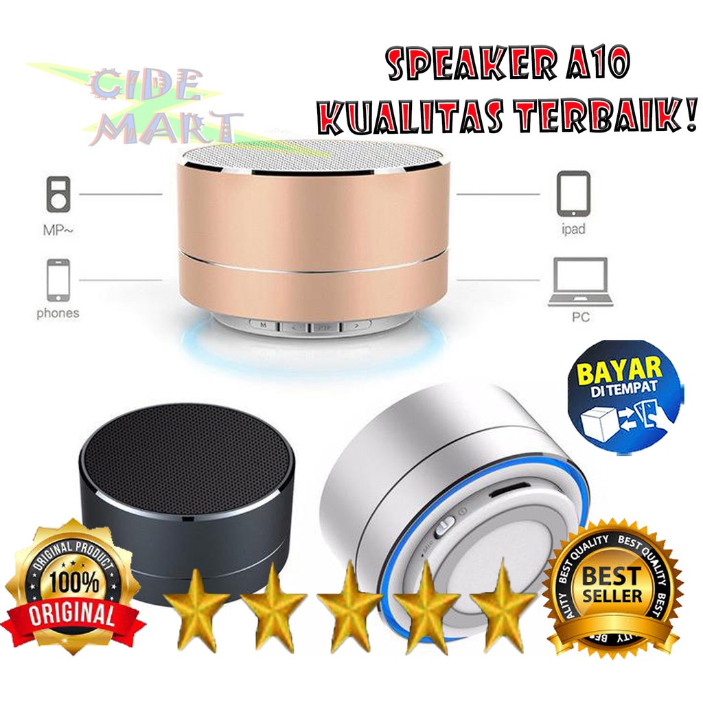 [BISA COD] SPEAKER BLUETOOTH PORTABLE A10 SUPER BASS