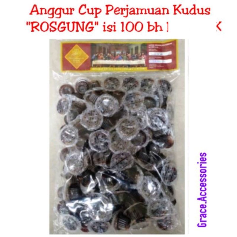 Anggur perjamuan kudus  ROSGUNG cup isi 100