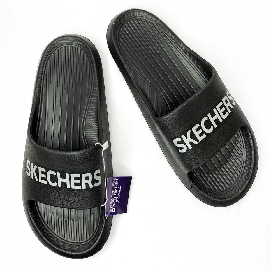 Sendal Selop Pria Skechers Terbaru Sendal Slop Kekinian Sandal Cowok Skecher Murah Sandal Sketchers Slide