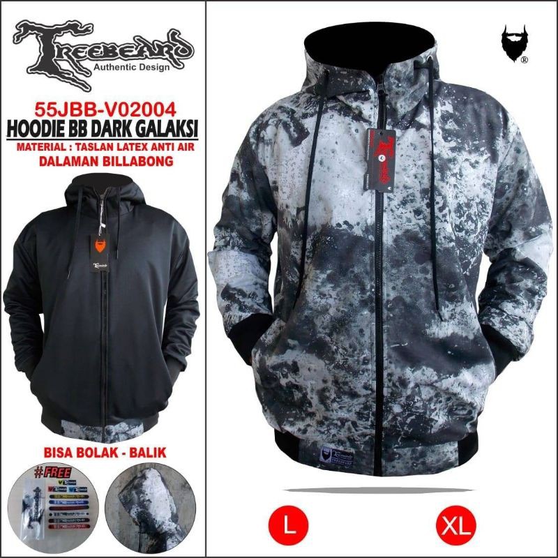 TURUN HARGA ! ORIGINAL TREEBEARD ! Jaket Hoodie Outdoor Pria - Jaket Pria - Jaket BB Anti Air