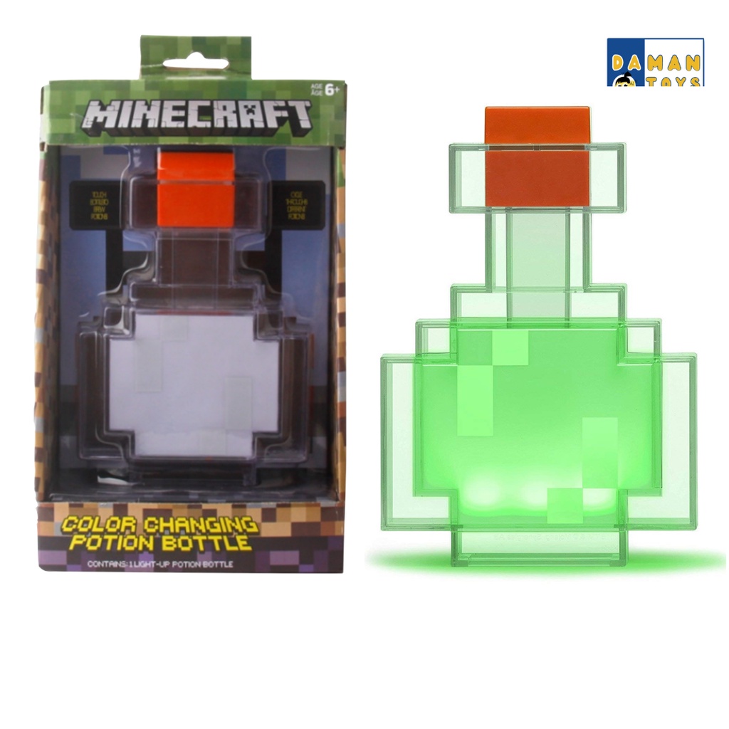 Figure Minecraft Creeper Sway Light Potion Bottle Light Lampu Tidur Karakter Lucu kado ulang Tahun Anak