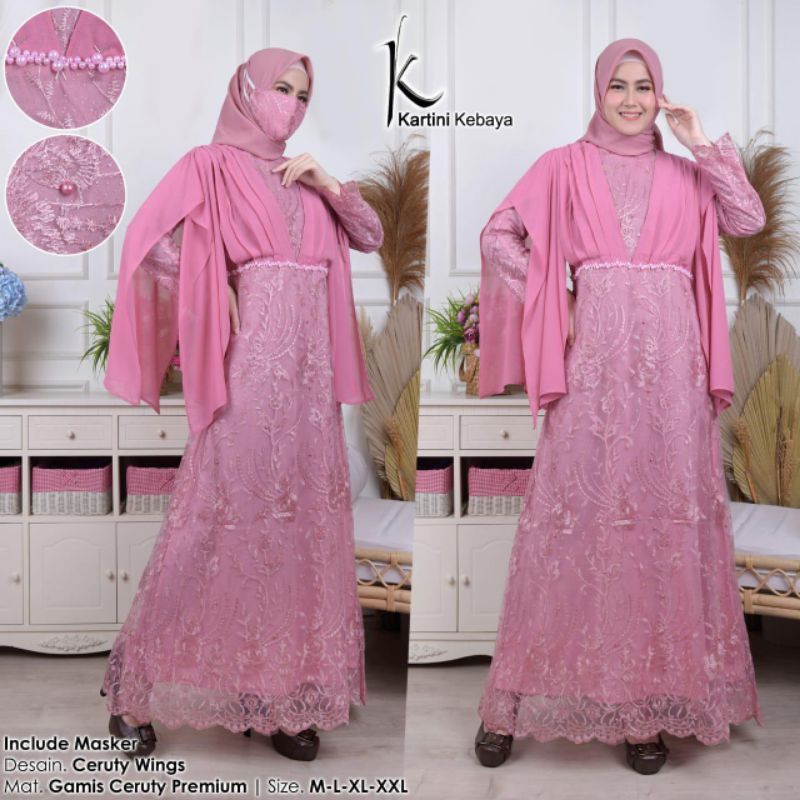 GAMIS SERUTY PREMIUM/GAMIS SELENDANG/GAMIS TULLE TERMURAH