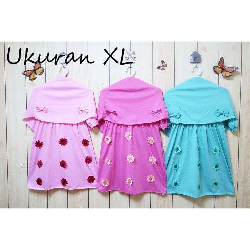 GAMIS ANAK PEREMPUAN USIA 10-18 BULAN,BAJU MUSLIM ANAK BAYI,DRESS  ANAK BAYI PEREMPUAN COD