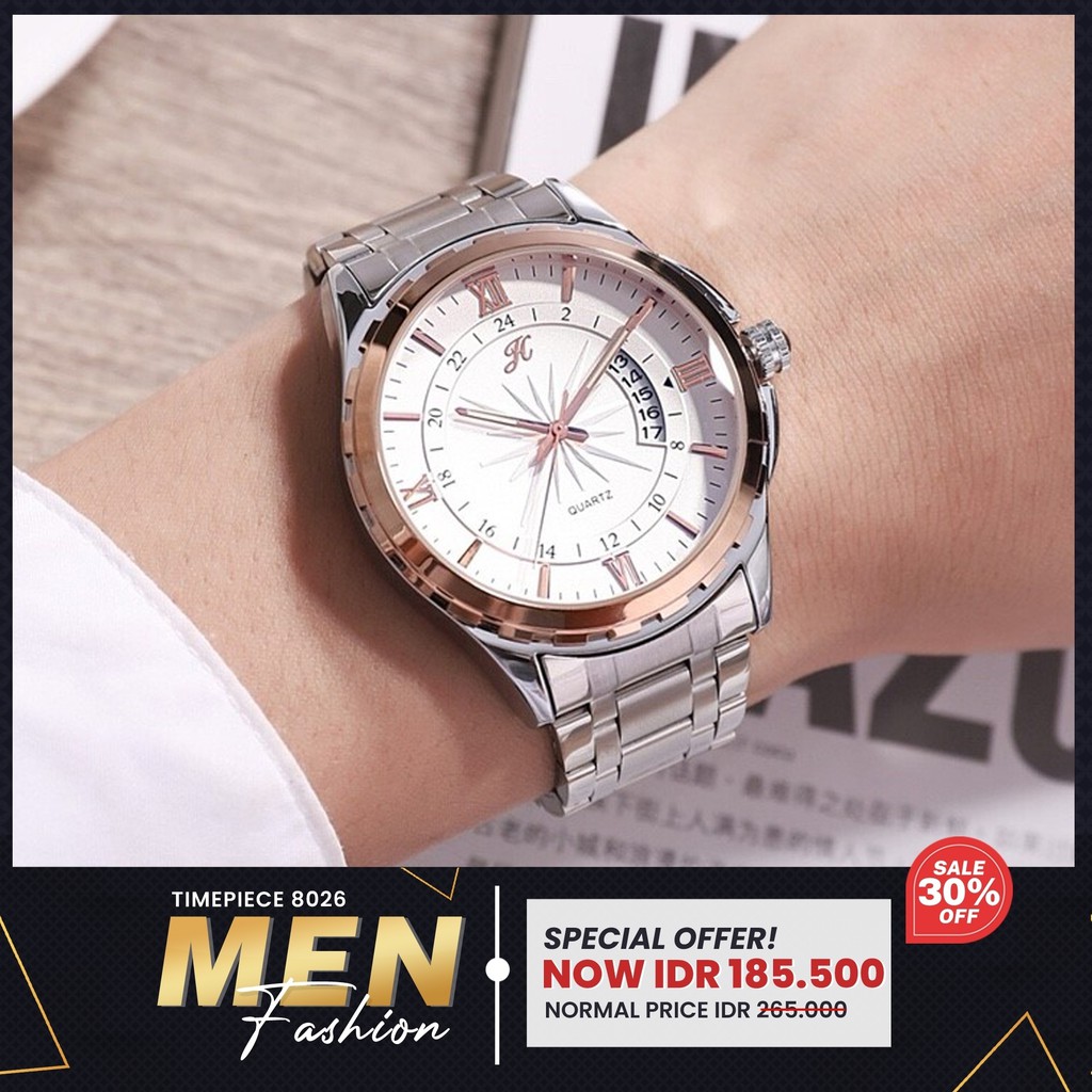 JAM TANGAN JIM HONEY 8026 Pria Laki-Laki Fashion Besar Analog Import JH Ori Murah