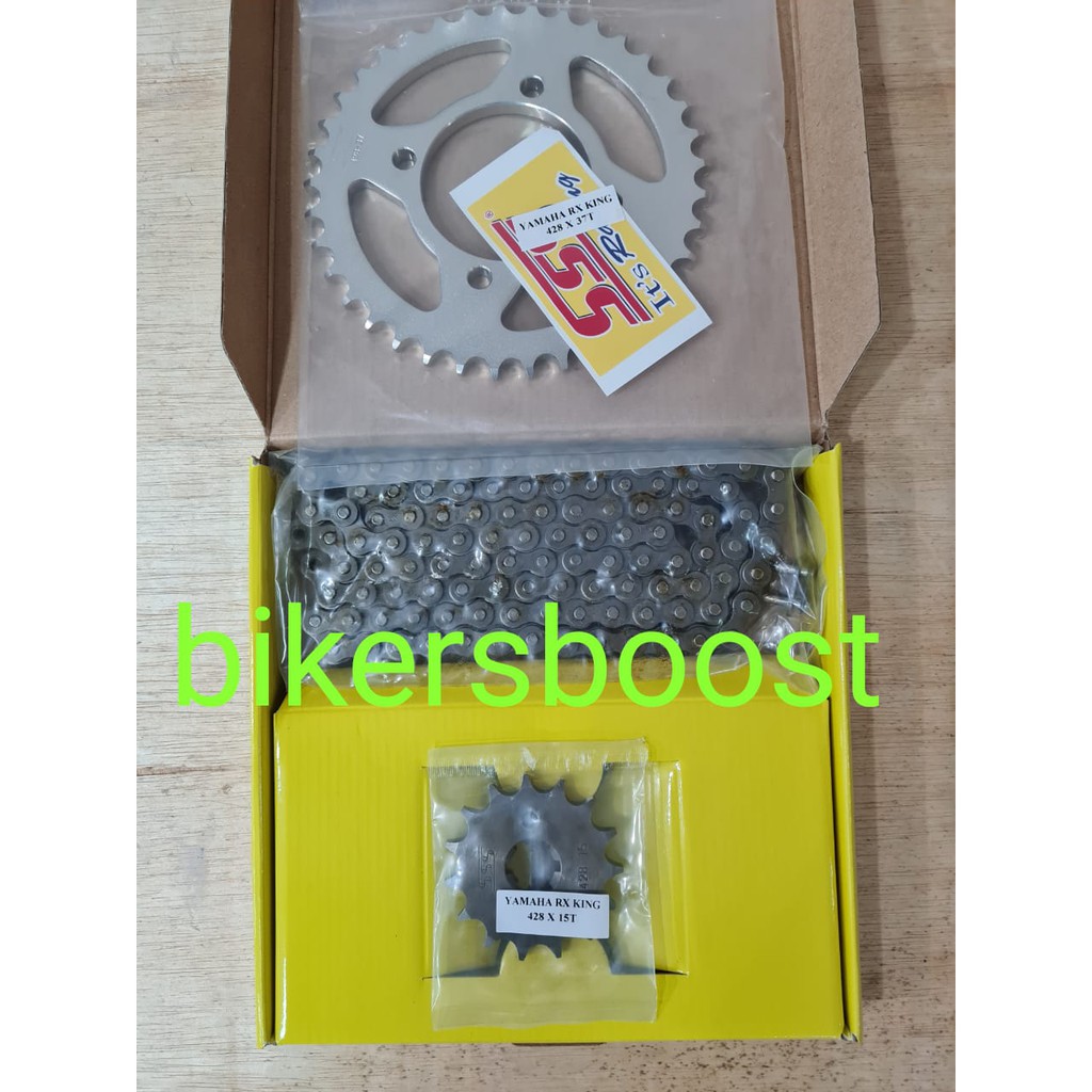 Rantai Gear Set SSS Yamaha RX King 428 15 37 plus rantai