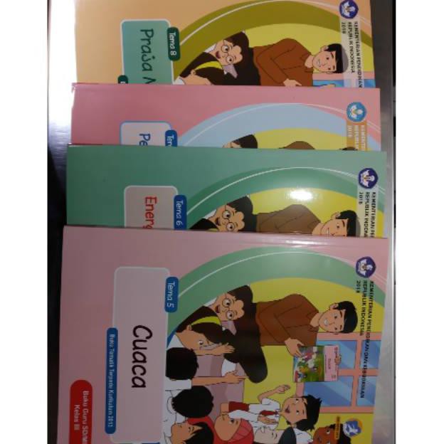 Jual Buku Paket Buku Tematik Kelas 3 Sd Tema 5-6-7-8 K.13 Revisi 2018 Buku Guru Collection