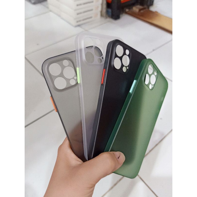 IPHONE 12 Pro Max 11 Pro Max 11 Pro Silikon Ultrathin Camera Lens Protective Case Matte