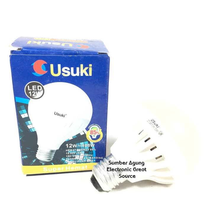 Lampu LED 12W Usuki Murah Berkualitas Hemat Listrik Grosir Ecer