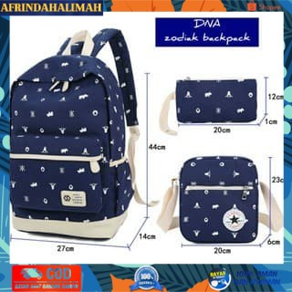 

TERBARU, TERMURAH- TAS RANSEL ZODIA SET 3IN TAS REMAJA TAS SEKOLAH TAS UNISEX - Merah Muda