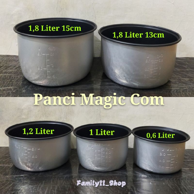 PANCI MAGIC COM/PANCI RICE COOKER TEFLON MIYAKO DAN COSMOS 0,6LITER, 1LITER, 1,2LITER, 1,8LITER