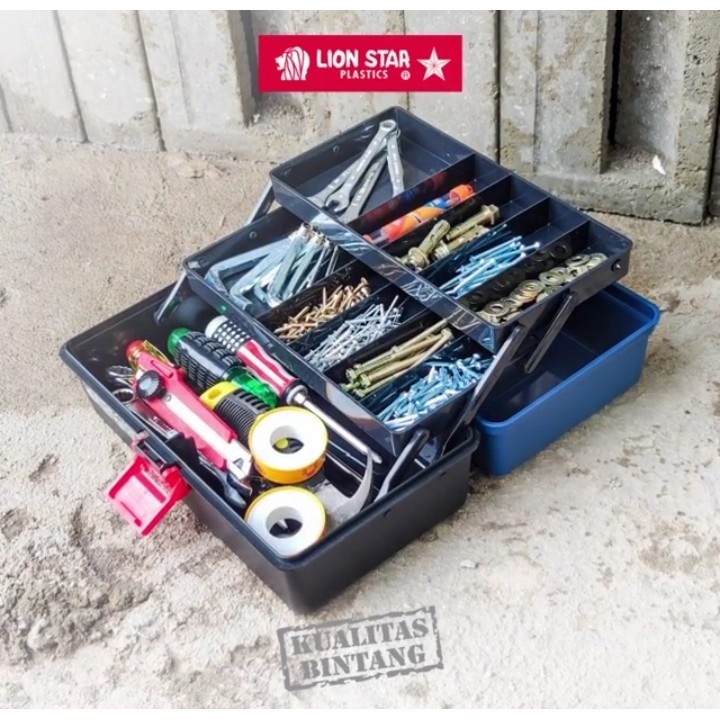 TOOL BOX JX-19 ToollBox 01 LION STAR tempat obeng peralatan bengkel dan bangunan