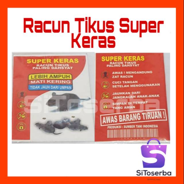 (TERMURAH) RACUN TIKUS SUPER KERAS MATI KERING