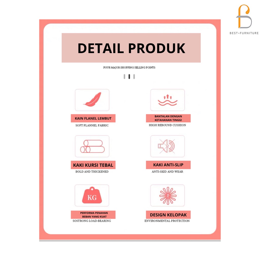 Best Celebrity Kursi Sandaran Bantal Kursi Santai Kursi Rumah Kursi Meja Rias Kursi Multifungsi