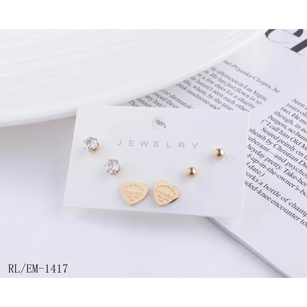 Anting Titanium Perhiasan Fashion 1417/982/1517/0041