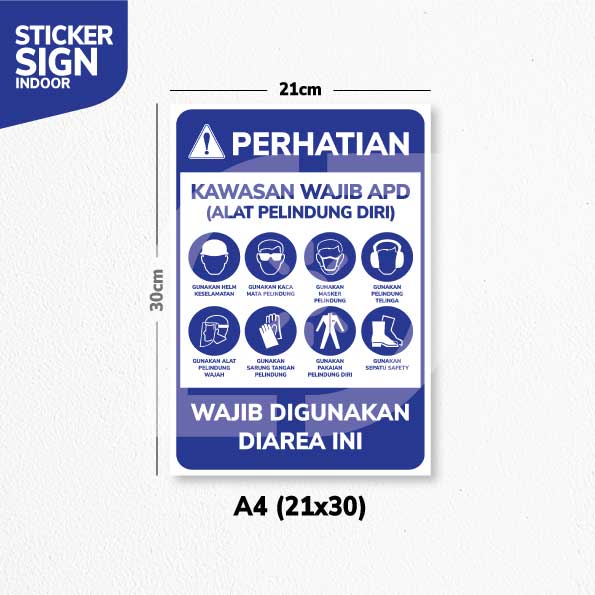 Wajib Apd 3 Safety Poster Indonesia 