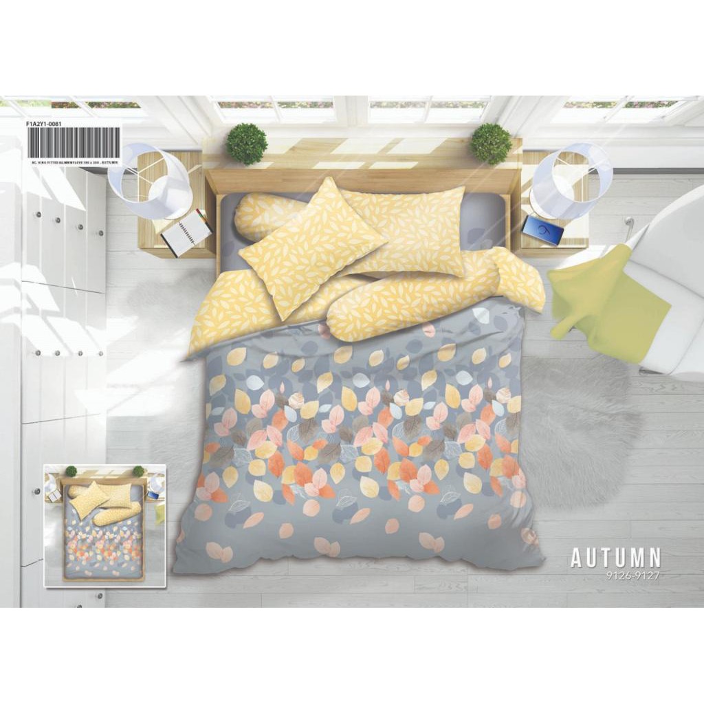 Bed Cover set 200x200 T30 My Love Bedcover Super King MyLove AUTUMN Sprei set Betcover Badcover