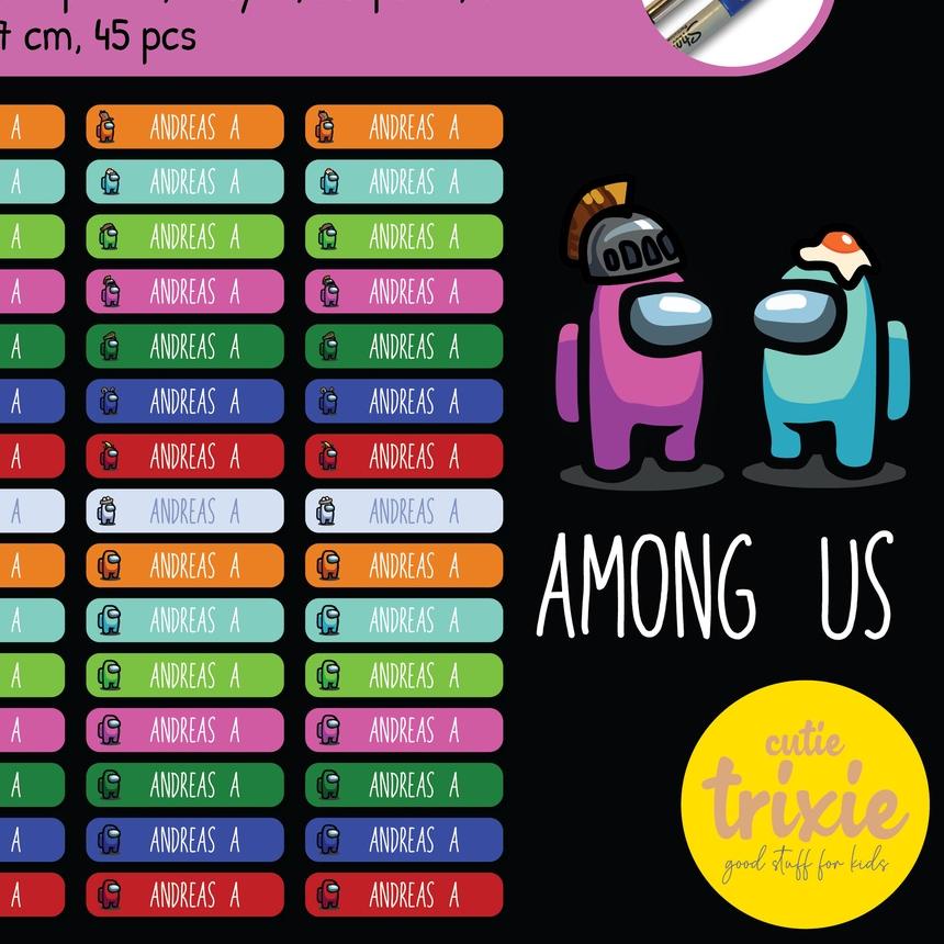 

Kirim LANGSUNG Sticker Label Nama Anak Pensil AMONGUS''