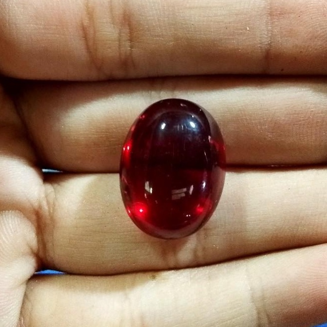 Batu Akik Merah Siam Bangkok Model loostone