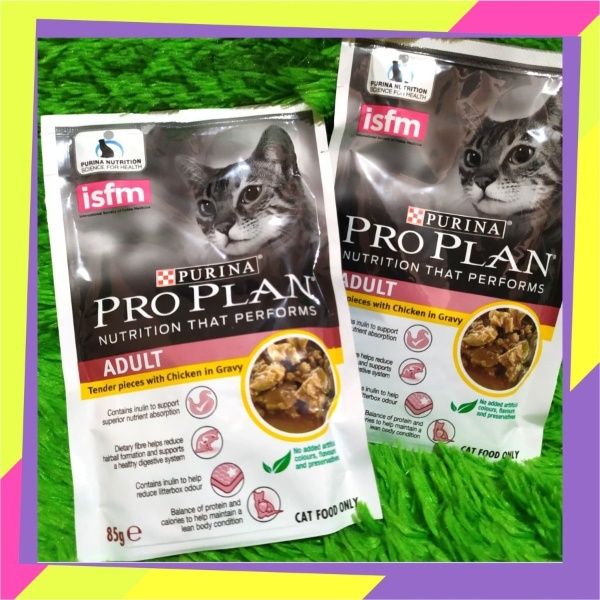 Proplan Pro Plan Adult Chicken in Gravy Wet Pouch 85 gram Sachet Saset