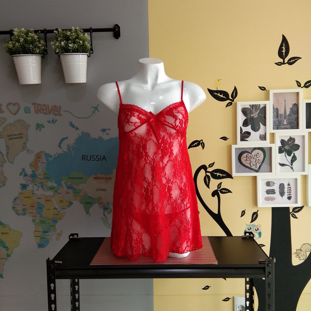 LINGERIE SEXY 65 - lingerie sexy dress full brokat