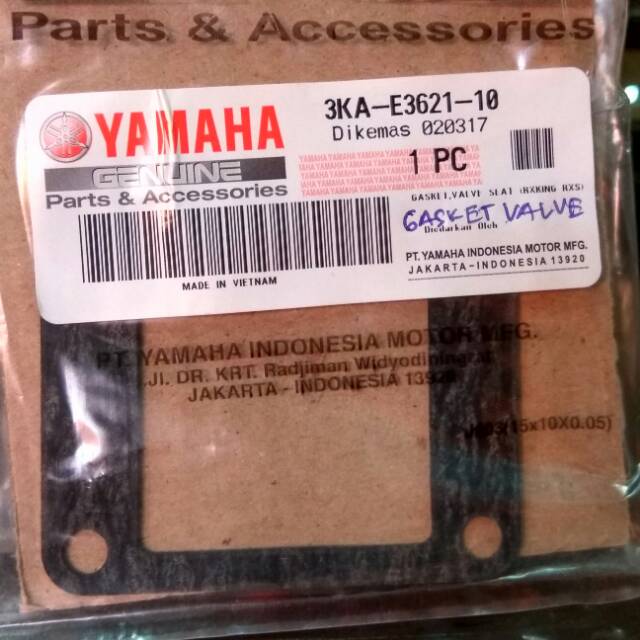 PACKING GASKET MEMBRAN/INTAKE/MANIFOLD RX KING ASLI ORIGINAL YAMAHA