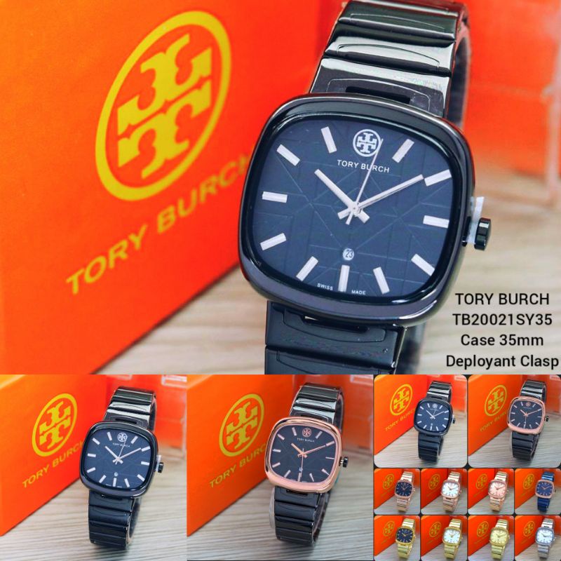 Jam Tangan Wanita  Tory Burch TB20021 Rantai Stainless Steel Grade Semi Super