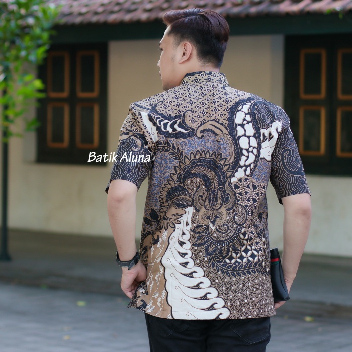 BAJU BATIK PRIA Batik Pria Lengan Pendek Premium Hem Kemeja Batik Pria Lengan Pendek Lapis Furing Katun Primis Premium Halus Motif Terbaru Srangen Solo FASHION BATIK ALUNA  BATIK ALUNA OFFICIAL STORE ALUNA BATIK