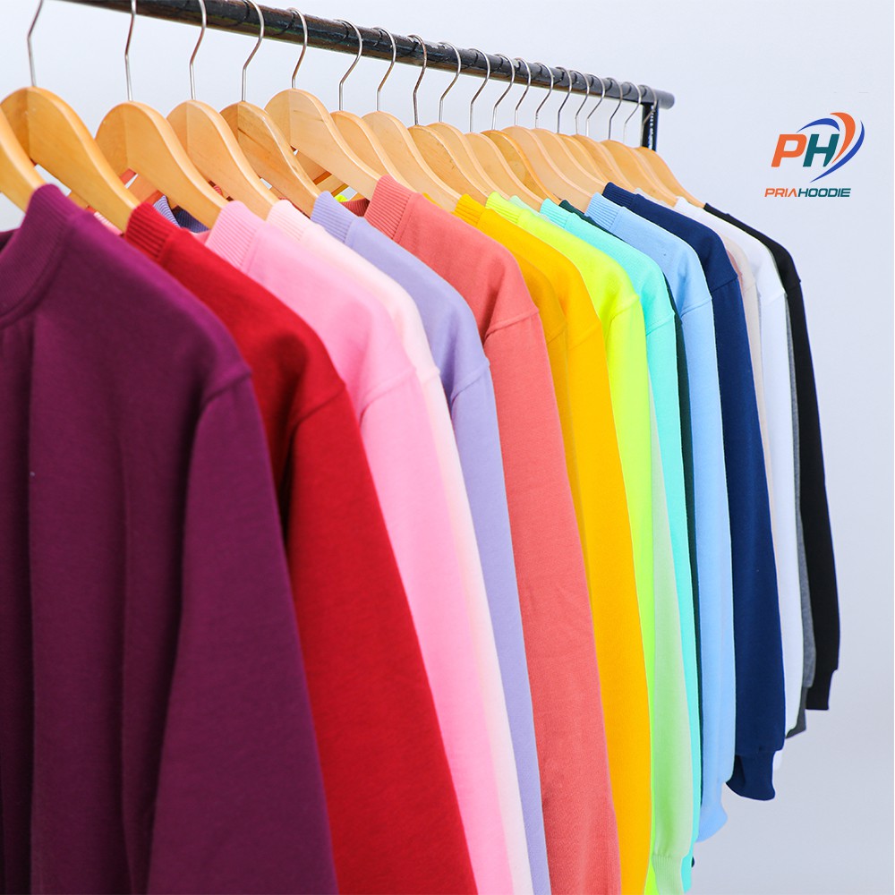 Priahoodie Basic Sweater Polos Pria Cowok Laki Laki Size M - XXL (Bisa Cod)-5