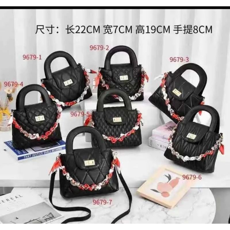 TAS FASHION WANITA ALL BLACK RING BEAUTY
