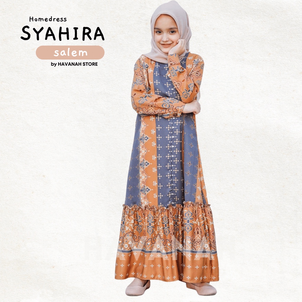 Baju Muslim Gamis atau Dress Anak | Homedress Syahira by Havanah Store